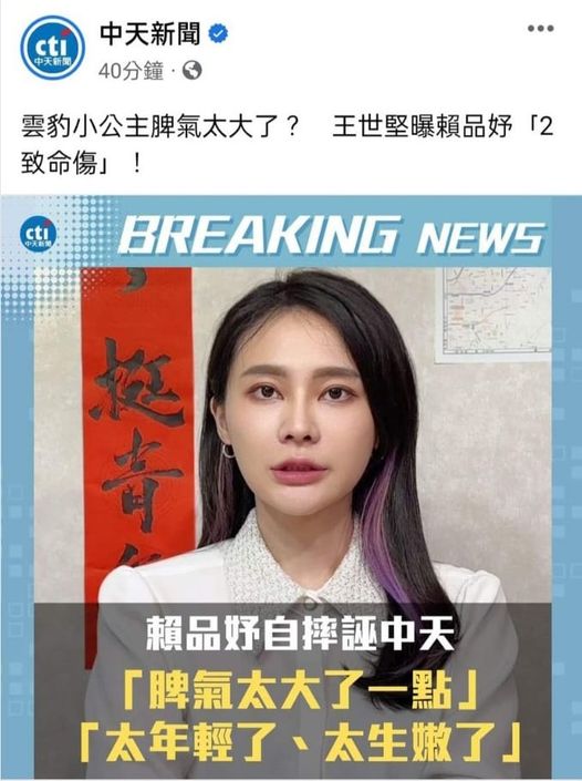 民進黨內部分歧：如何看待賴品妤的表現？